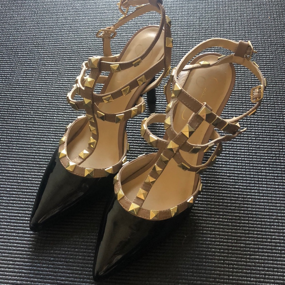 Jessica Simpson T Strap Studded Heel